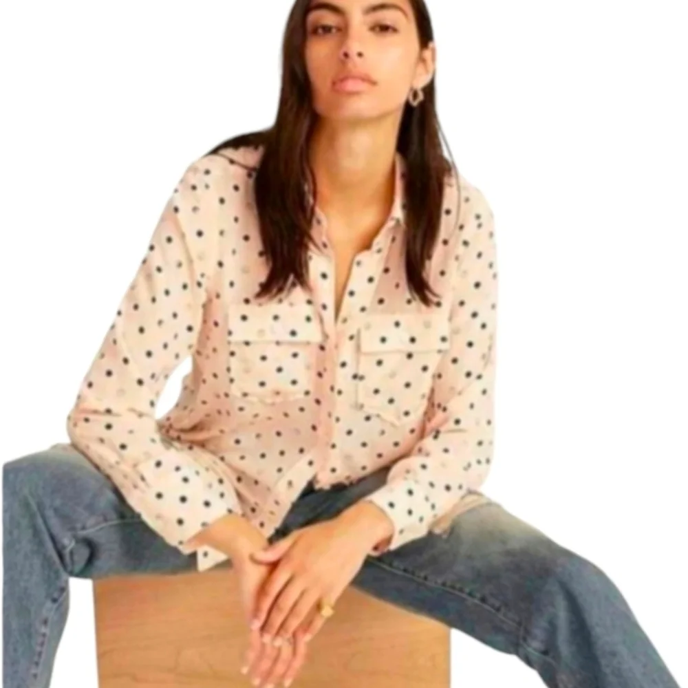 J.Crew silk button up shirt - Picture 2 of 9